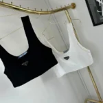 TOP PRADA MINI BLANCO Y NEGRO