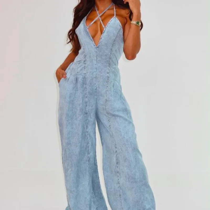 ENTERIZO ANCHO JEANS CLARO - Image 3